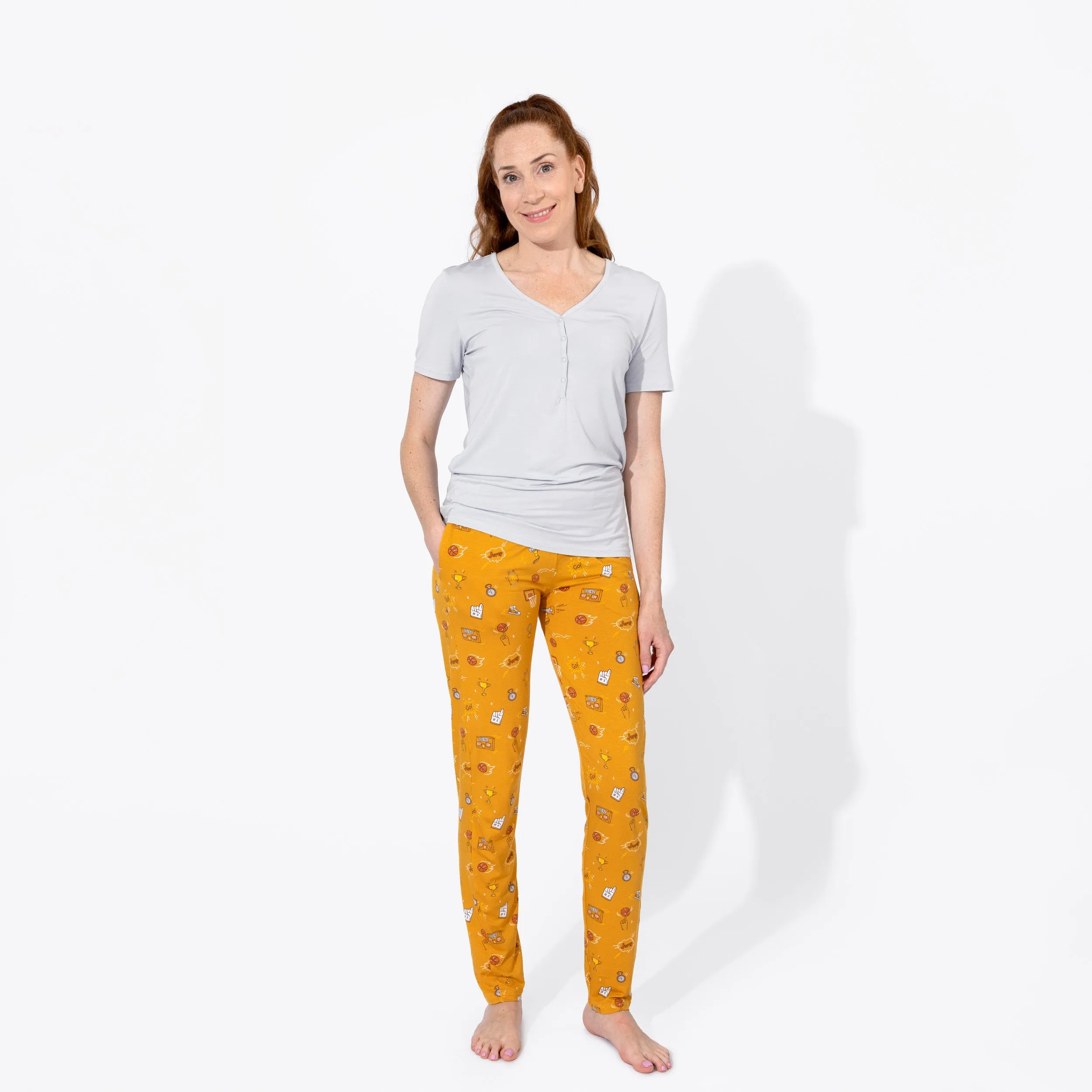 ---Basketball Bamboo Women's Pajama Set--