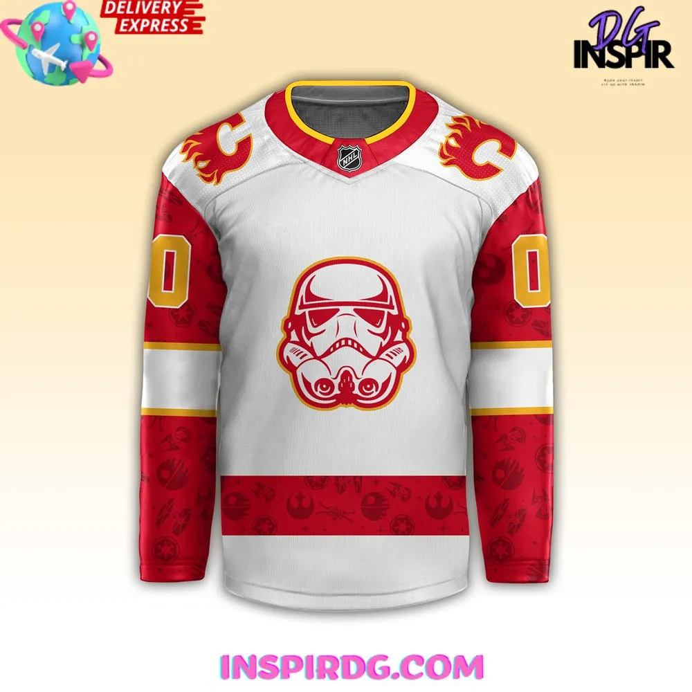 -Calgary Flames x Star Wars Night Custom Hockey Jersey