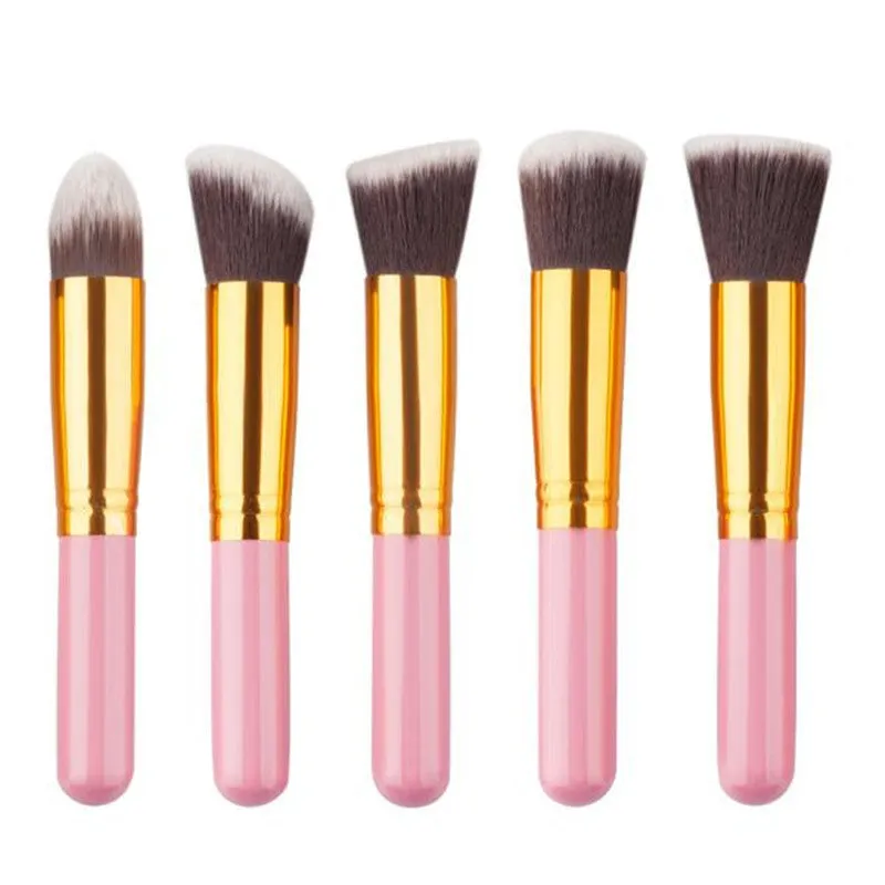 10PCS Professional Maange makeup brushes Bag Foundation Powder Eyeshadow rose gold Wood makeup brush tools cosmetics