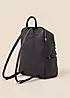 Accessorize Classic Zip Around Backpack in Black