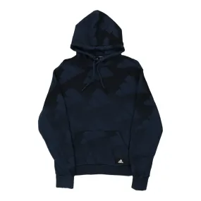 Adidas Hoodie - Medium Navy Cotton Blend