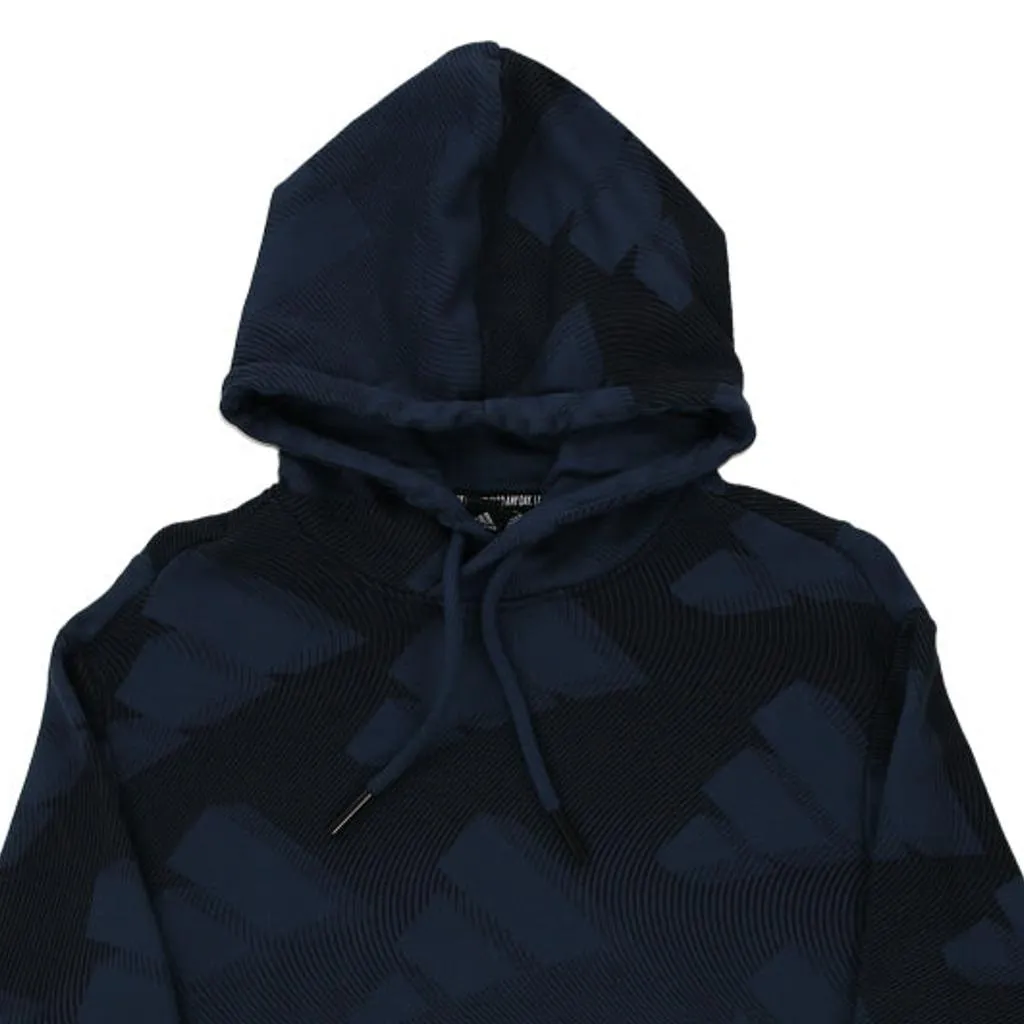 Adidas Hoodie - Medium Navy Cotton Blend