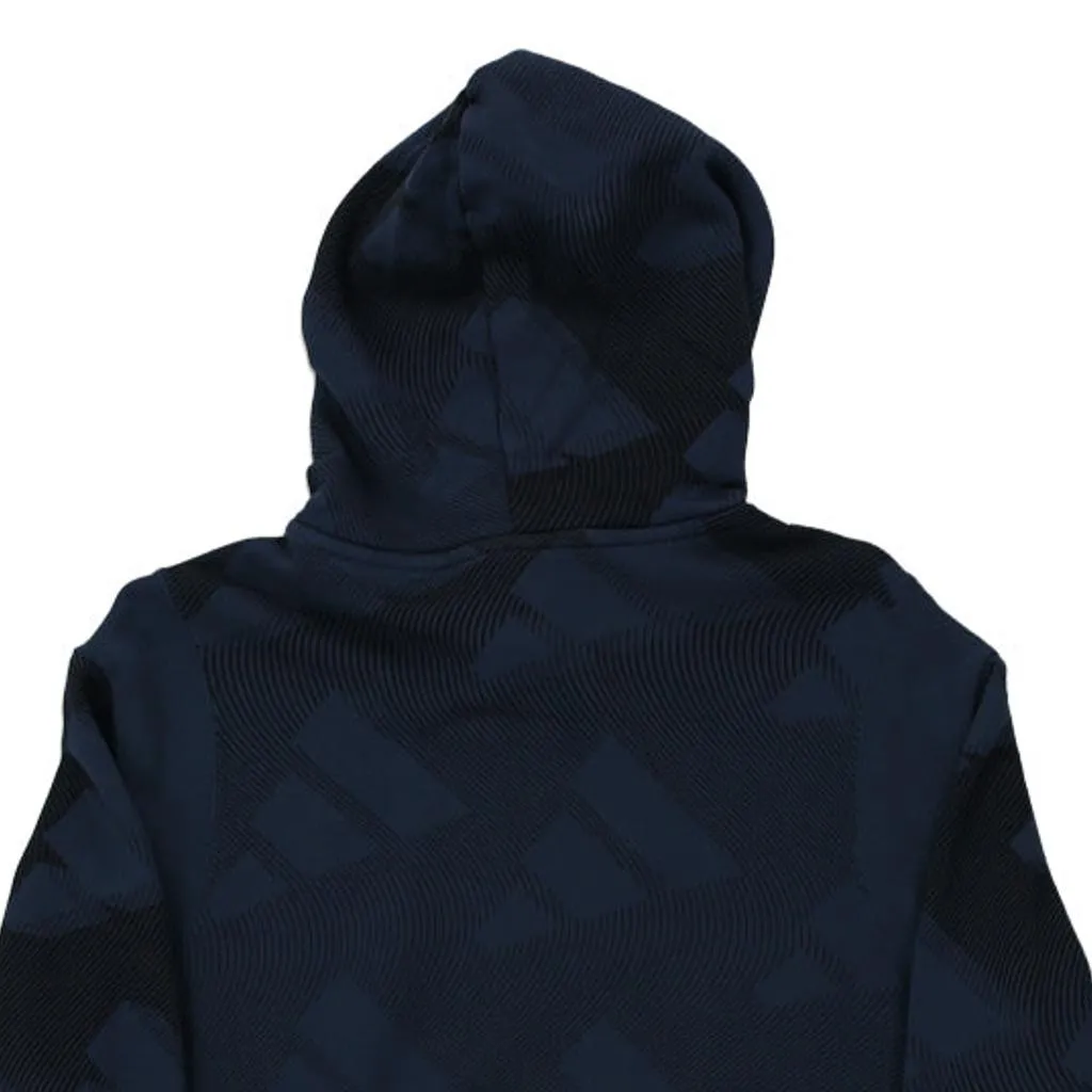 Adidas Hoodie - Medium Navy Cotton Blend