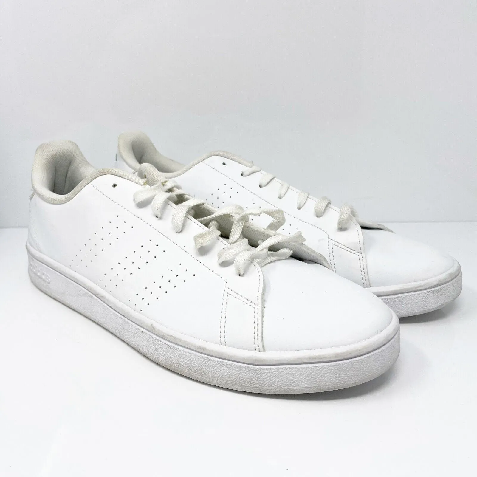 Adidas Mens Advantage Base EE7690 White Casual Shoes Sneakers Size 12