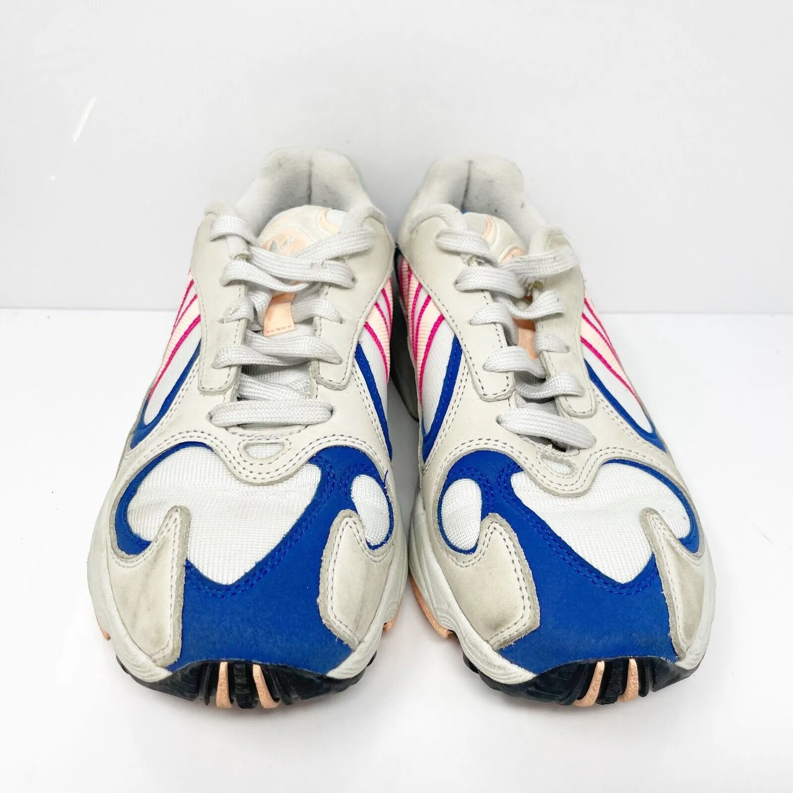 Adidas Mens Yung 1 BD7654 White Running Shoes Sneakers Size 5.5