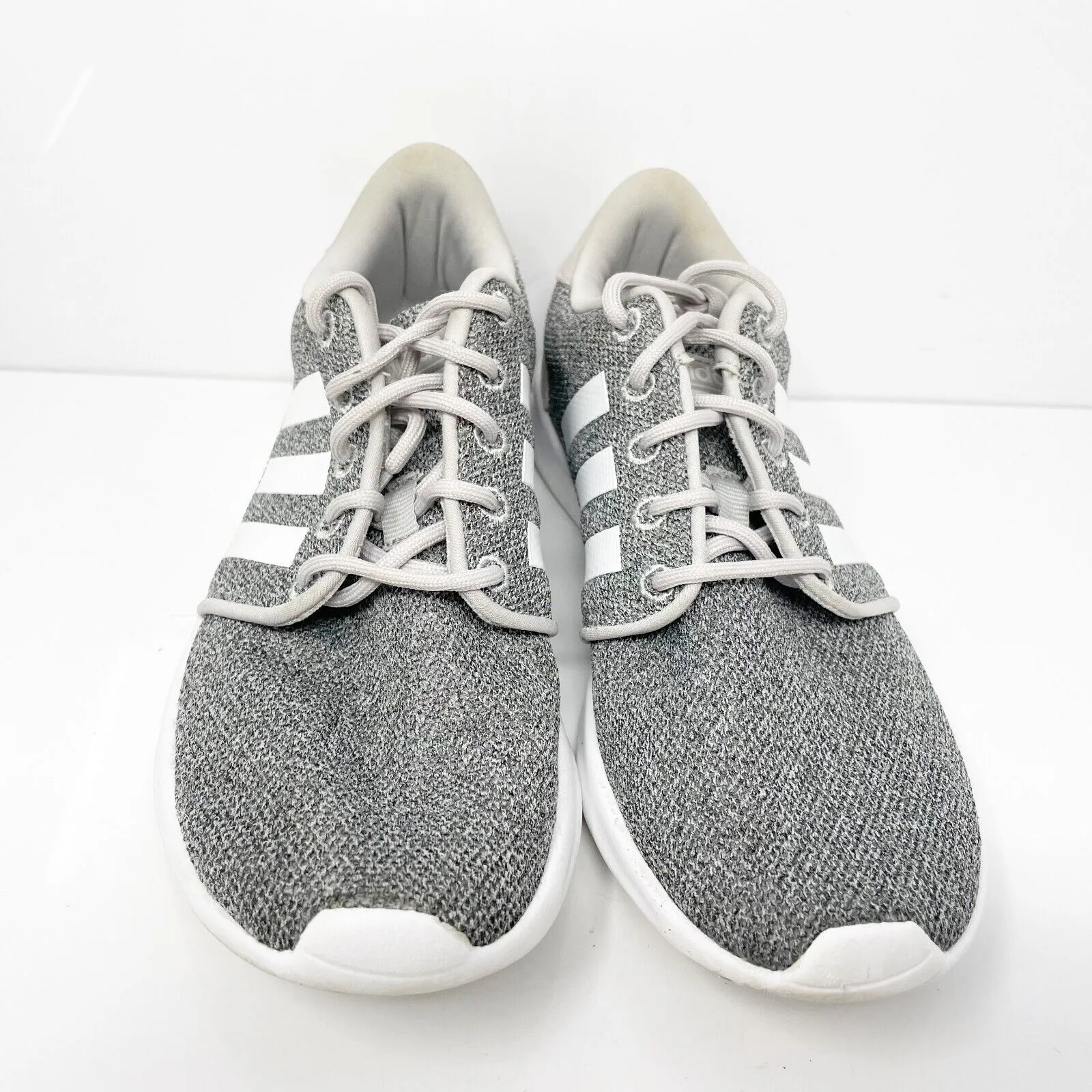 Adidas Womens Cloudfoam QT Racer AW4313 Gray Running Shoes Sneakers Size 6.5