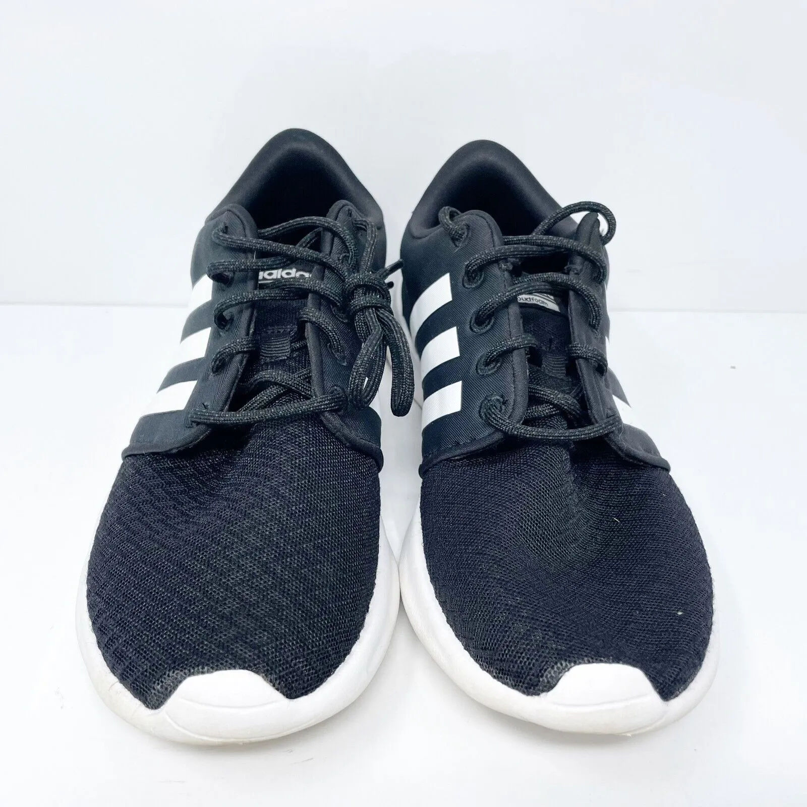 Adidas Womens Cloudfoam QT Racer DB0275 Black Running Shoes Sneakers Size 8