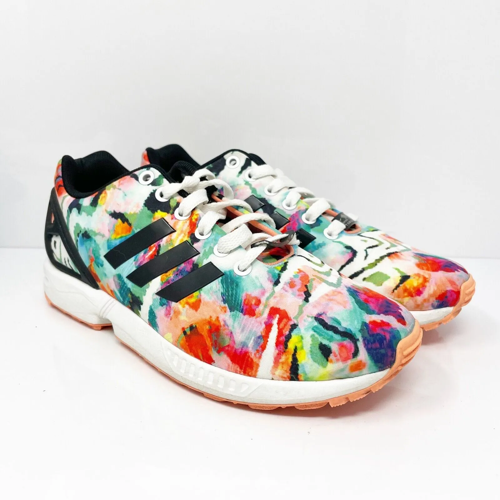 Adidas Womens ZX Flux BB3788 Multicolor Running Shoes Sneakers Size 7.5