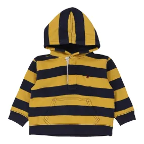 Age 18 Months Ralph Lauren Striped Hoodie - 2XS Yellow Cotton