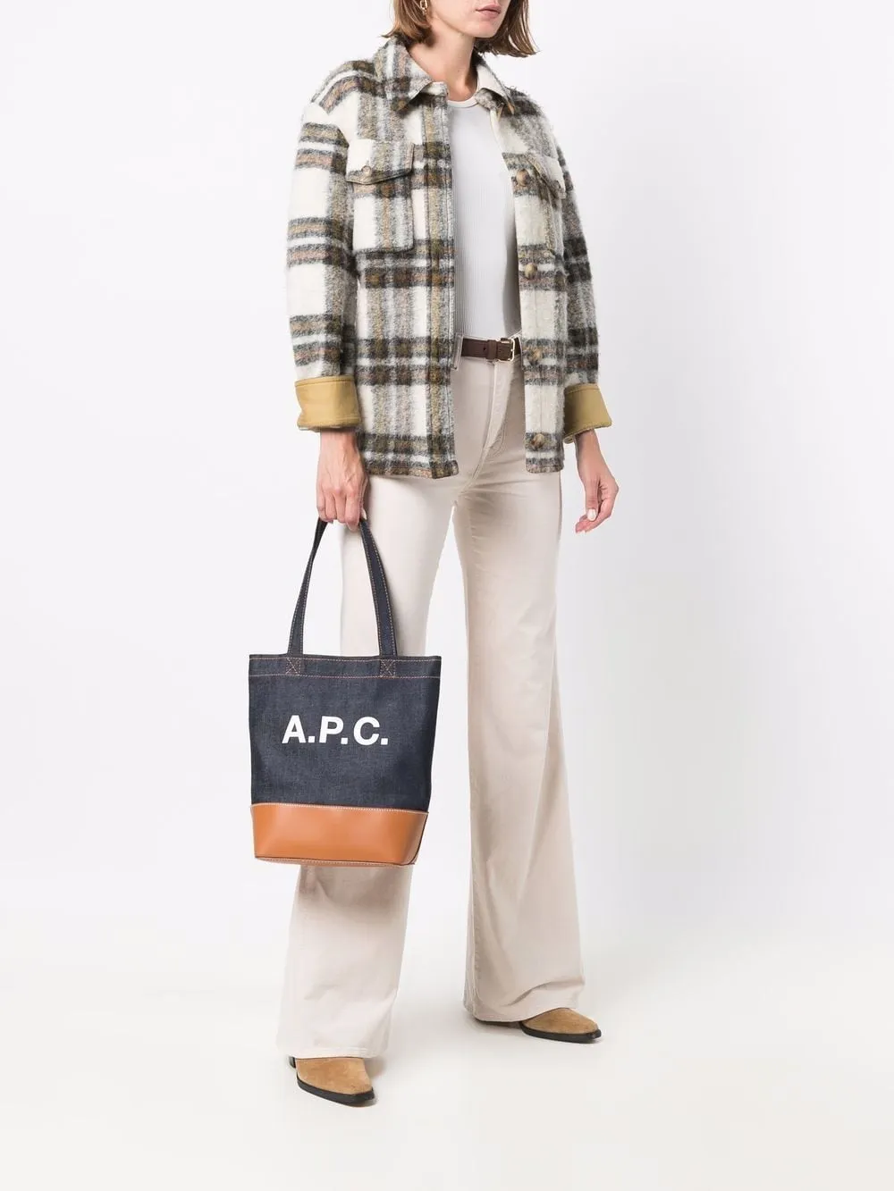 A.P.C.    A.P.C. Axel Small Denim Tote Bag