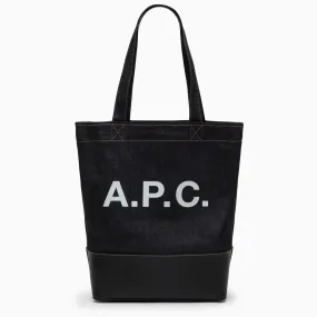 A.P.C.    A.P.C. Blue Denim Tote Bag With Logo