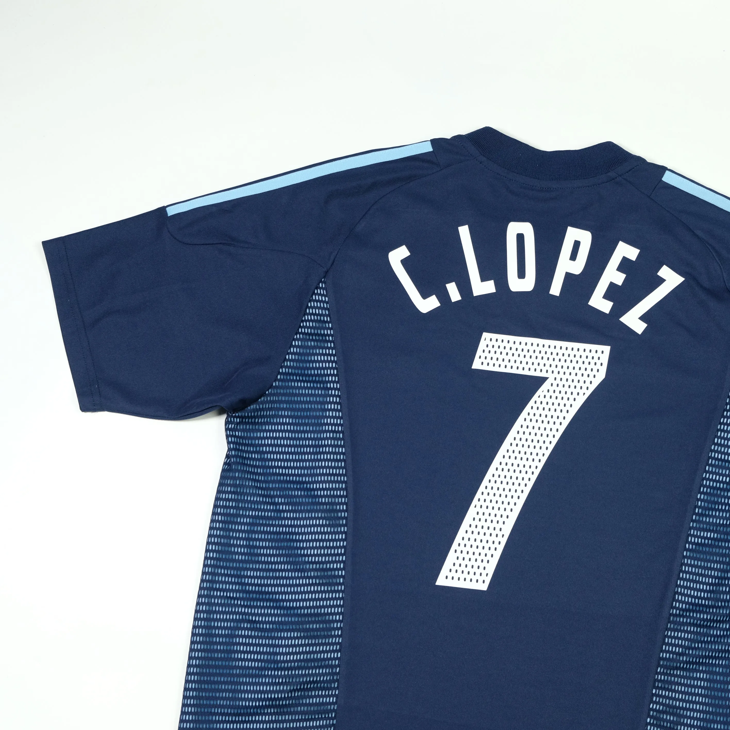 Argentina Lopez 2002/2004 Adidas Away Football Shirt Medium