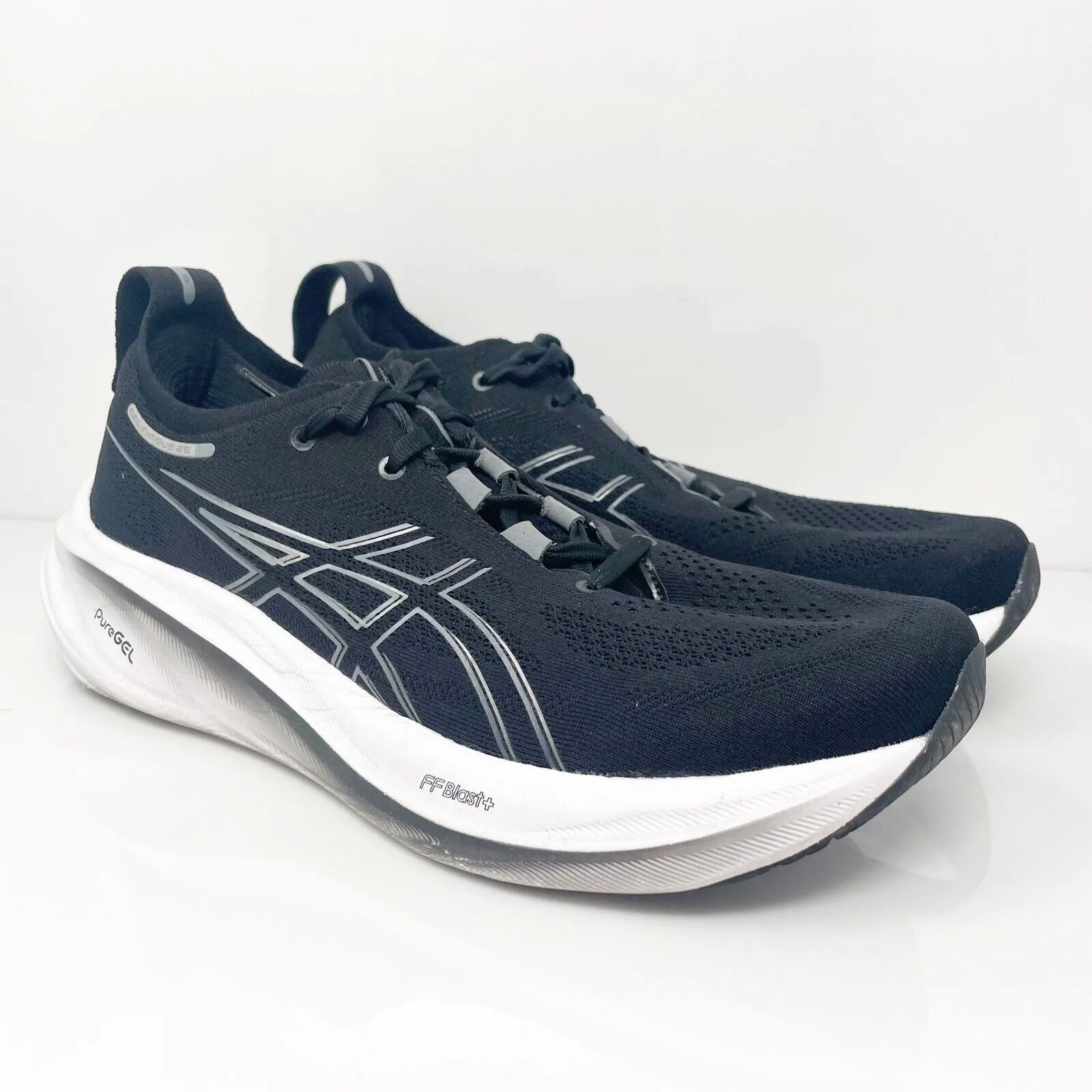 Asics Mens Gel Nimbus 26 1011B794 Black Running Shoes Sneakers Size 10