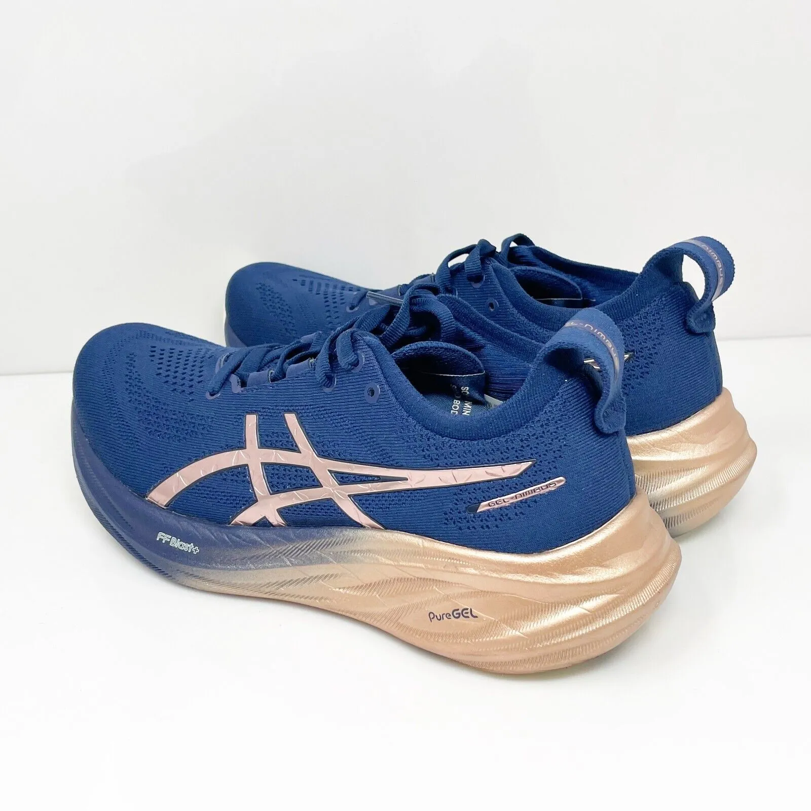 Asics Womens Gel Nimbus 26 1012B740 Blue Running Shoes Sneakers Size 8