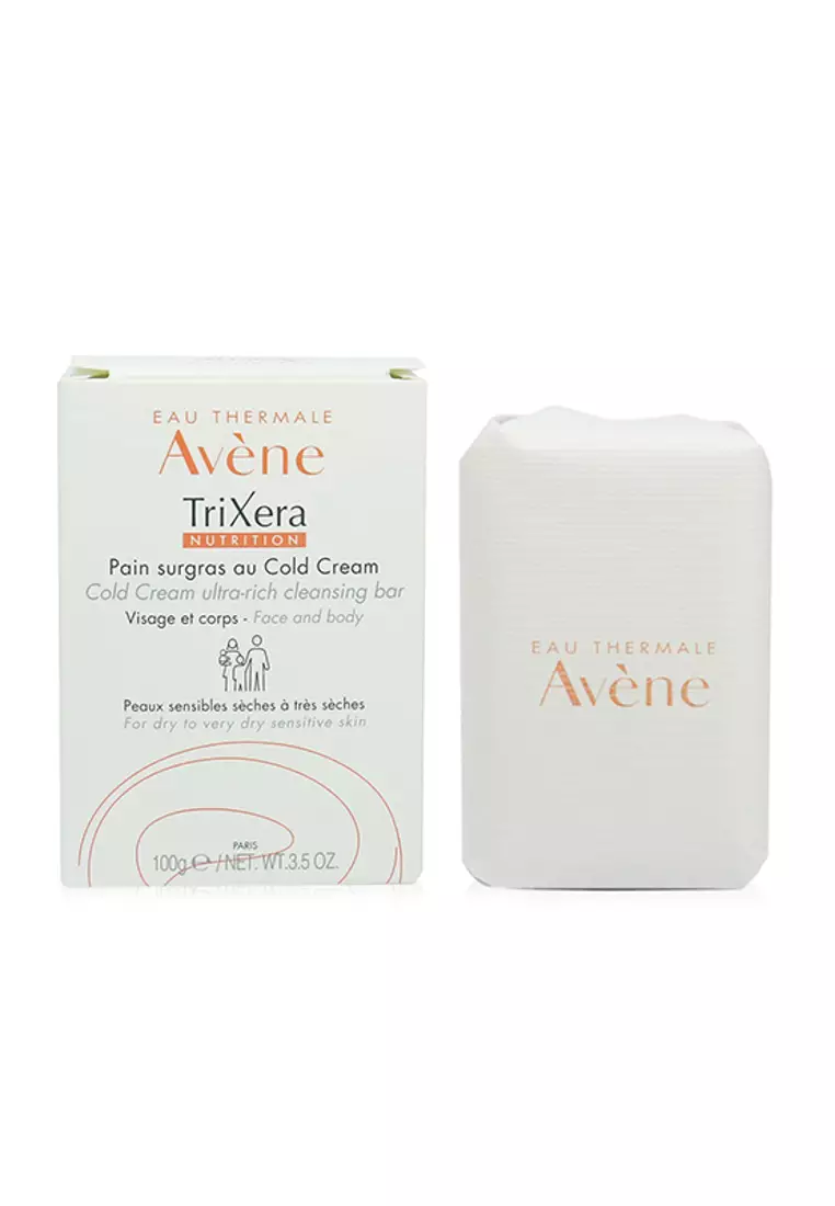 Avène AVÈNE - TriXera Nutrition Cold Cream Ultra-Rich Face & Body Cleansing Bar - For Dry to Very Dry Sensitive Skin 100g/3.