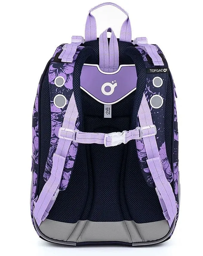backpack Topgal LYNN 23008 - G/Black/Violet - unisex junior