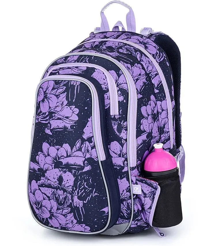 backpack Topgal LYNN 23008 - G/Black/Violet - unisex junior