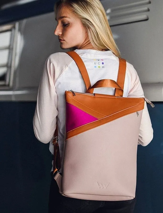 backpack Vuch Vanda - Light Pink/Brown - women´s