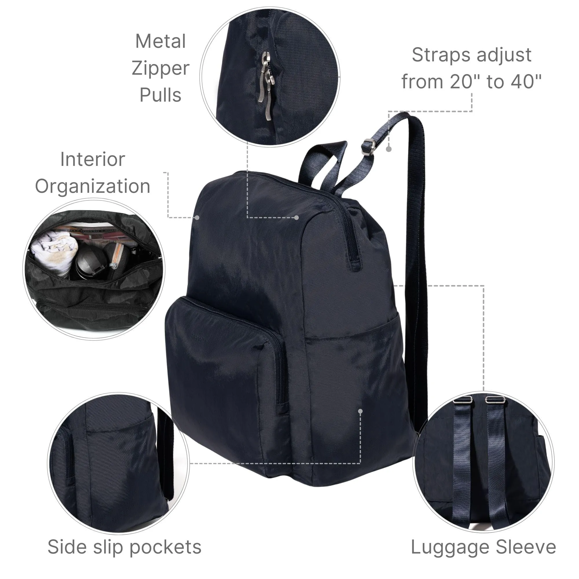 Baggallini Baggallini Women's Carryall Packable Backpack