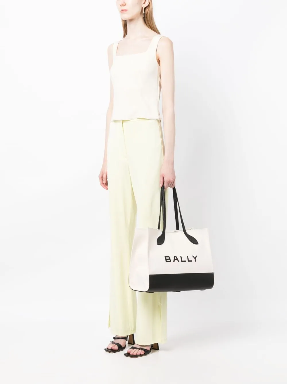 Bally    Bally Bar Keep On Cotton Tote Bag