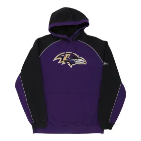 Baltimore Ravens Reebok NFL Hoodie - Medium Purple Cotton Blend