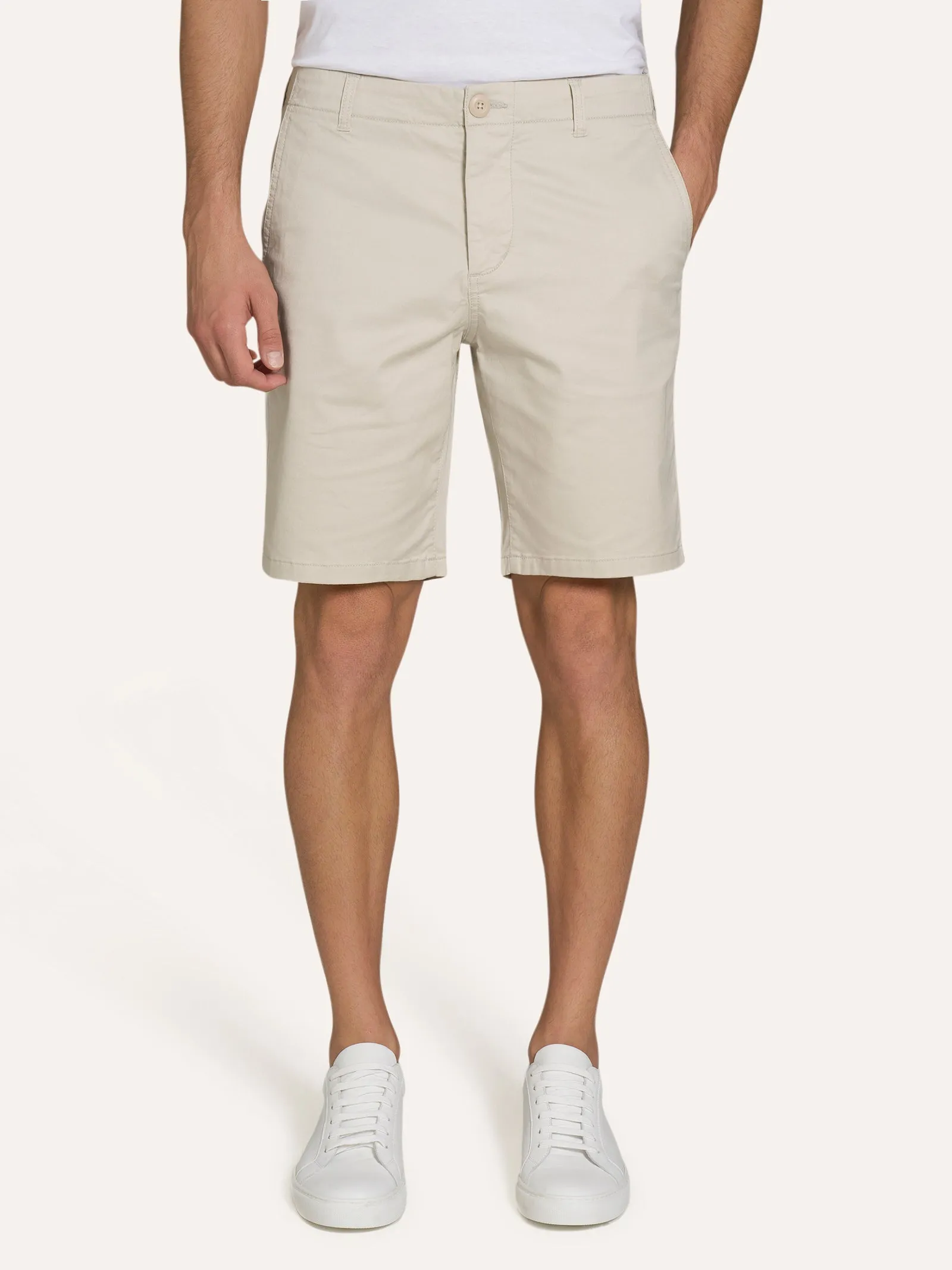 Bermuda in cotone elasticizzato - Deep Lichen Green