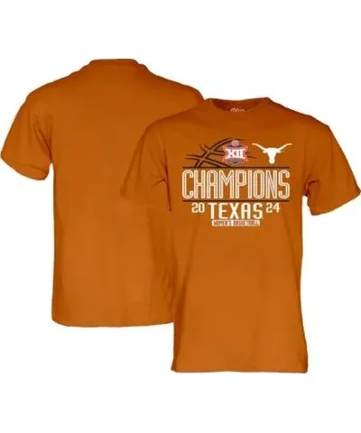 Blue 84 NCAA Unisex Texas Texas Longhorns 2024 Big 12 Basketball Conference Tournament s Locker Room T-Shirt