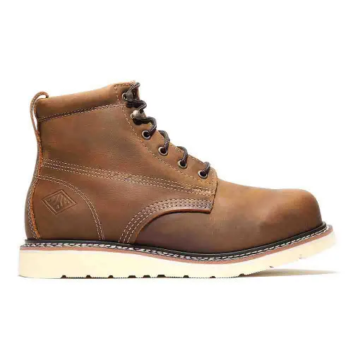 Bonanza New Frontier 6-Inch Plain Toe Crazy Brown Work Boot 