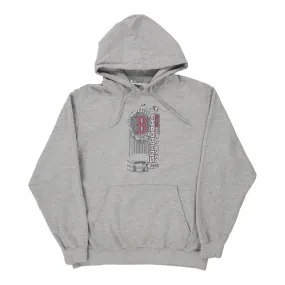 Boston Red Sox Majestic MLB Hoodie - Large Grey Cotton Blend