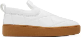 Bottega Veneta White 'The Quilt' Sneakers