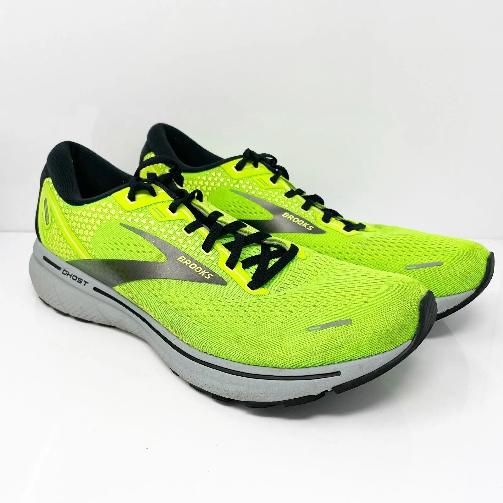 Brooks Mens Ghost 14 1103691D310 Green Running Shoes Sneakers Size 13 D