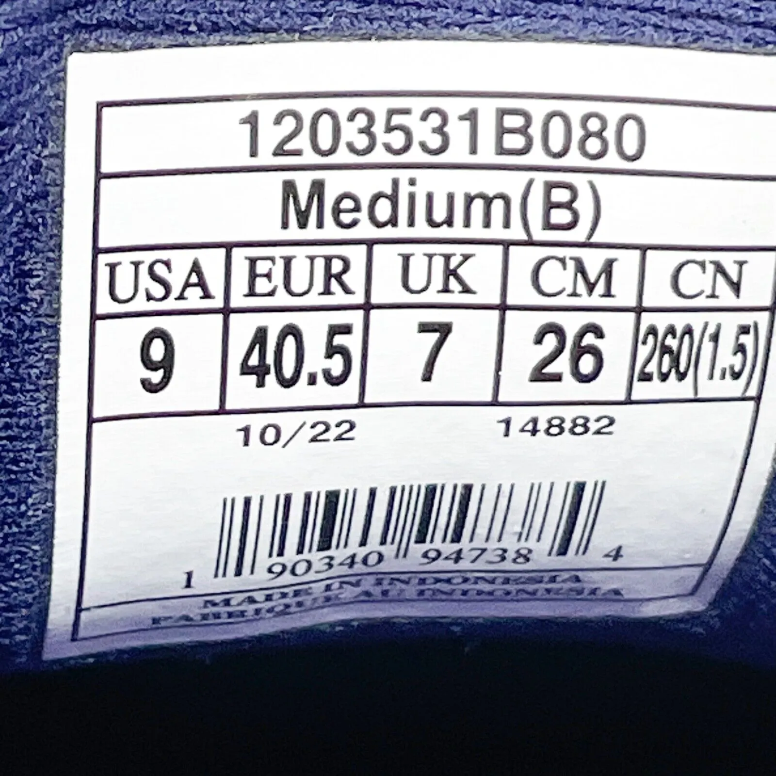 Brooks Womens Adrenaline GTS 22 1203531B080 Blue Running Shoes Sneakers Size 9 B