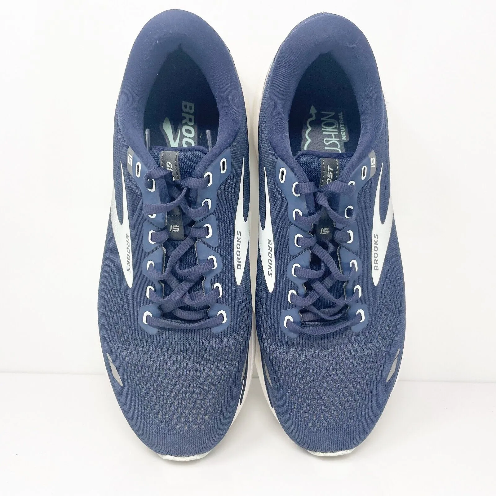 Brooks Womens Ghost 15 1203801B450 Blue Running Shoes Sneakers Size 10 B