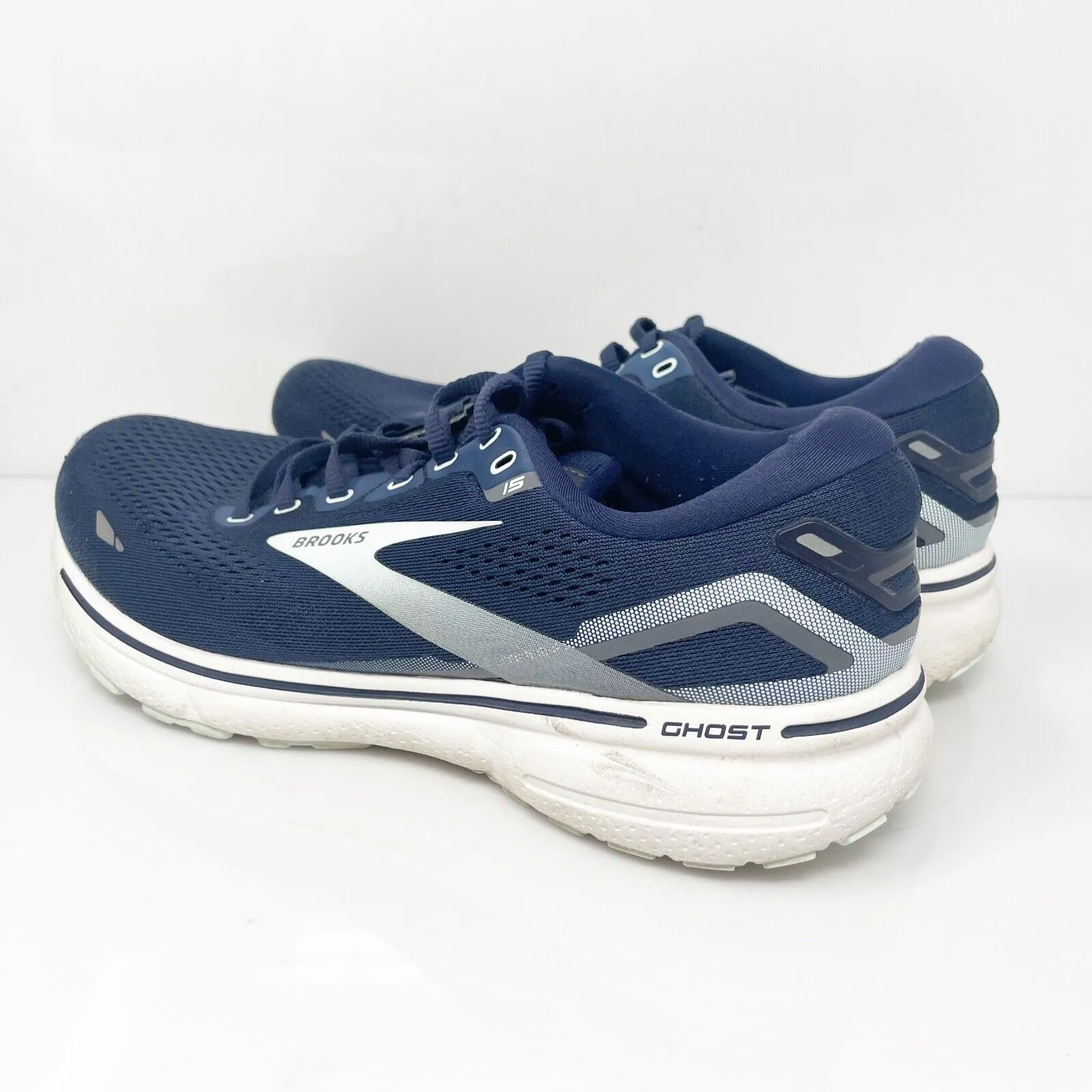 Brooks Womens Ghost 15 1203801B450 Blue Running Shoes Sneakers Size 10 B