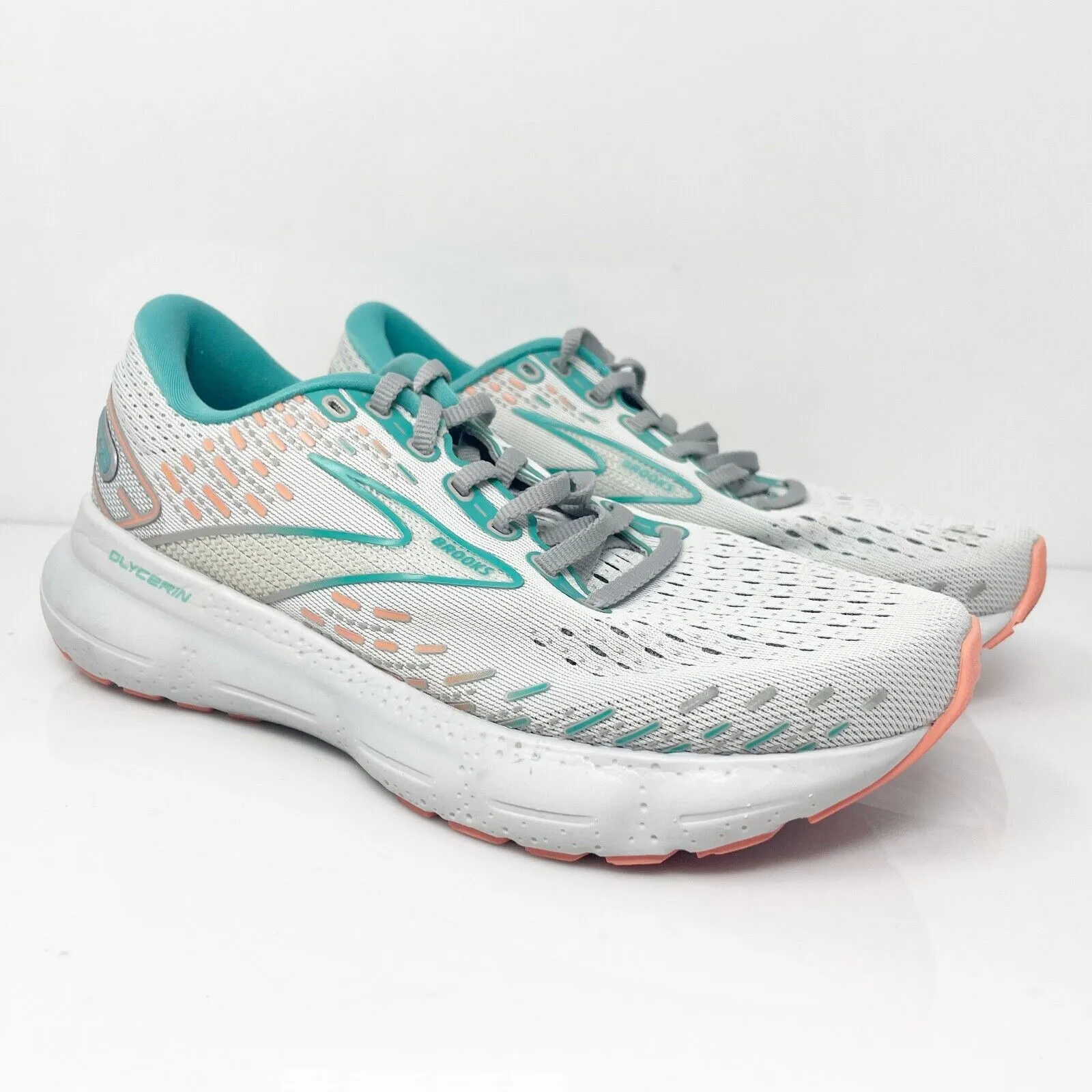 Brooks Womens Glycerin 20 1203691D061 Gray Running Shoes Sneakers Size 7.5 D