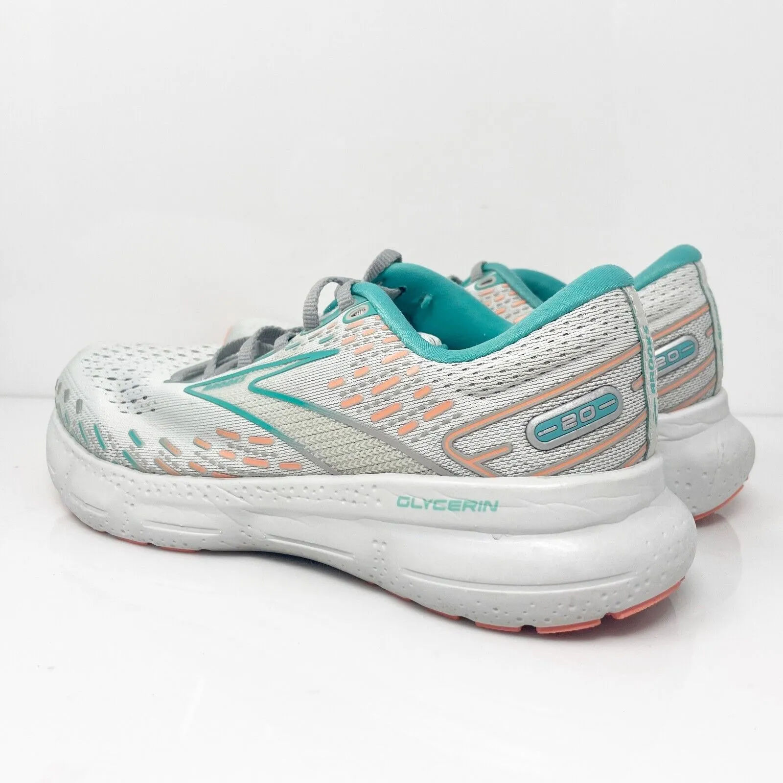 Brooks Womens Glycerin 20 1203691D061 Gray Running Shoes Sneakers Size 7.5 D