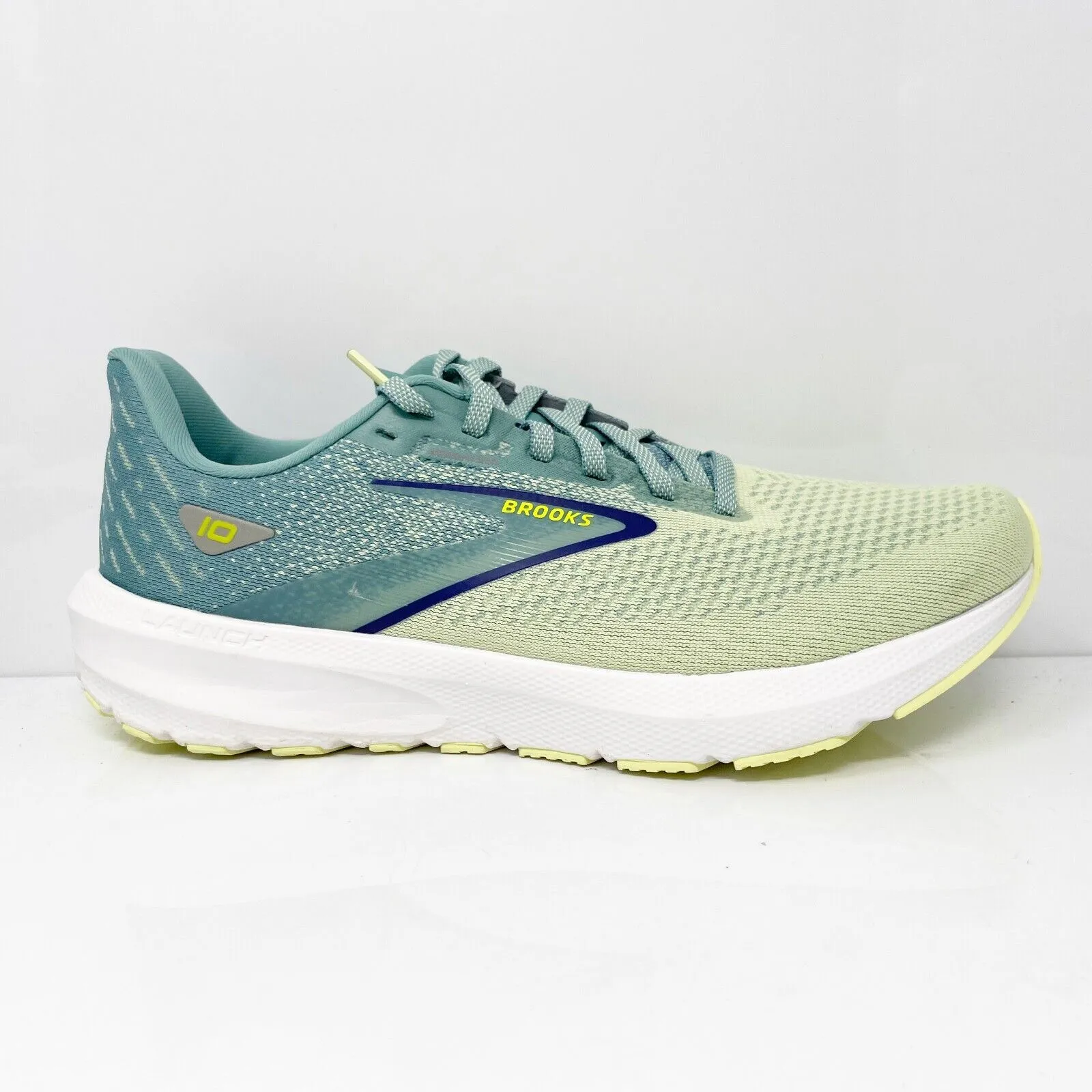 Brooks Womens Launch 10 1203981B718 Green Running Shoes Sneakers Size 10 B