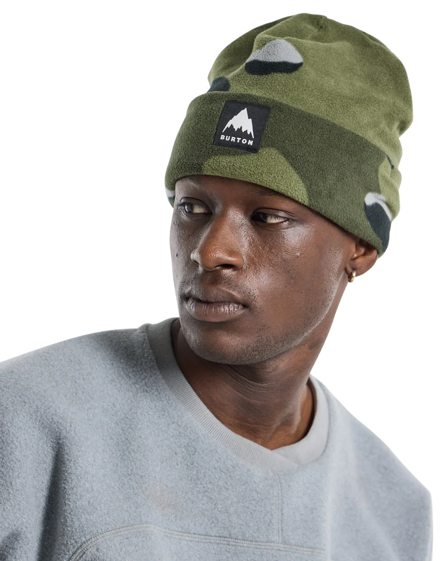 Burton Burke Beanie - Forest Moss Cookie Camo | Shop Headwear at Trojan Wake Ski Snow & Snow Skiers Warehouse