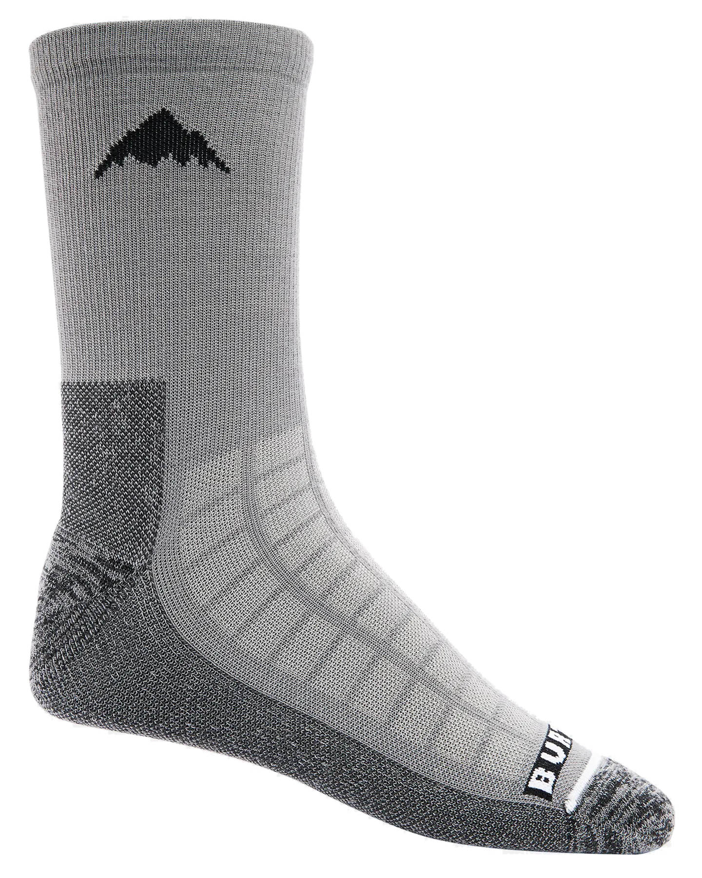 Burton Lightweight Crew Socks - Gray Heather