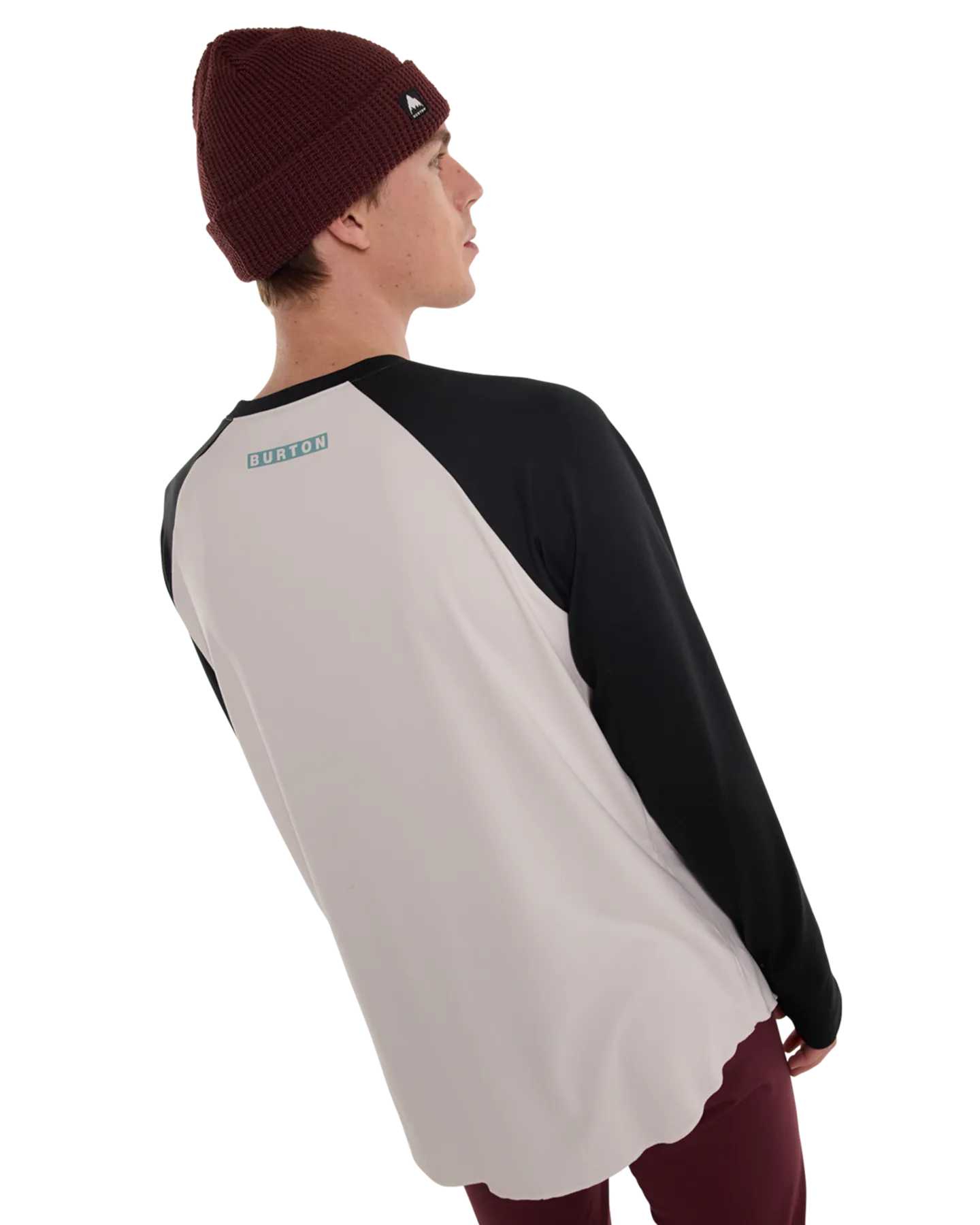 Burton Men's Burton Roadie Base Layer Tech T-Shirt - True Black/Stout White | Shop Long Johns at Trojan Wake Ski Snow & 