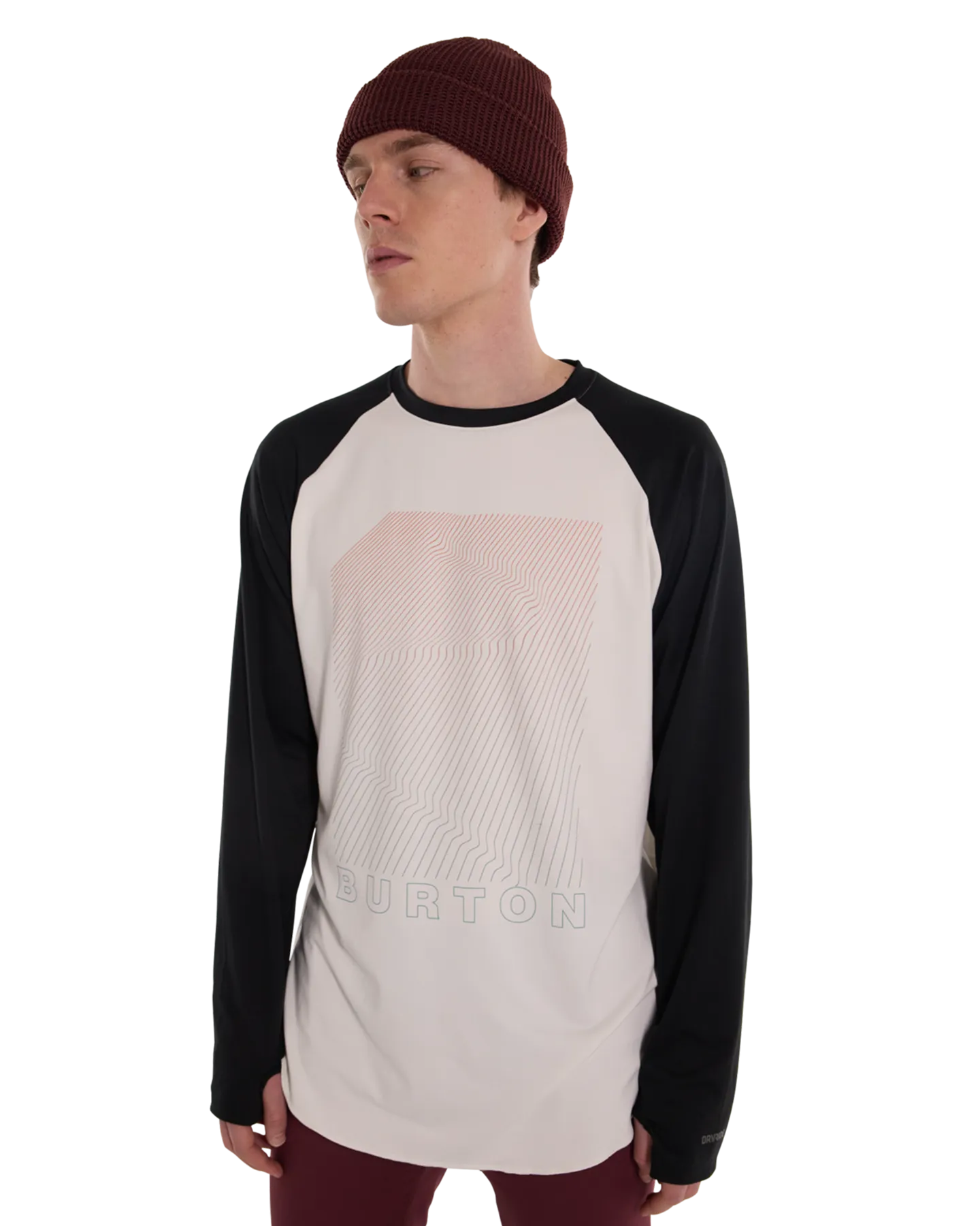 Burton Men's Burton Roadie Base Layer Tech T-Shirt - True Black/Stout White | Shop Long Johns at Trojan Wake Ski Snow & 