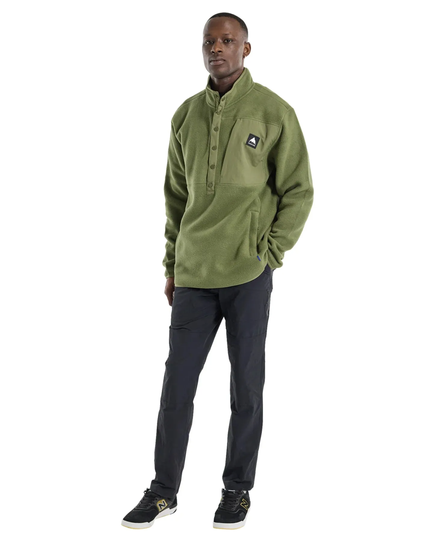 Burton Men's Cinder Fleece Pullover - Forest Moss