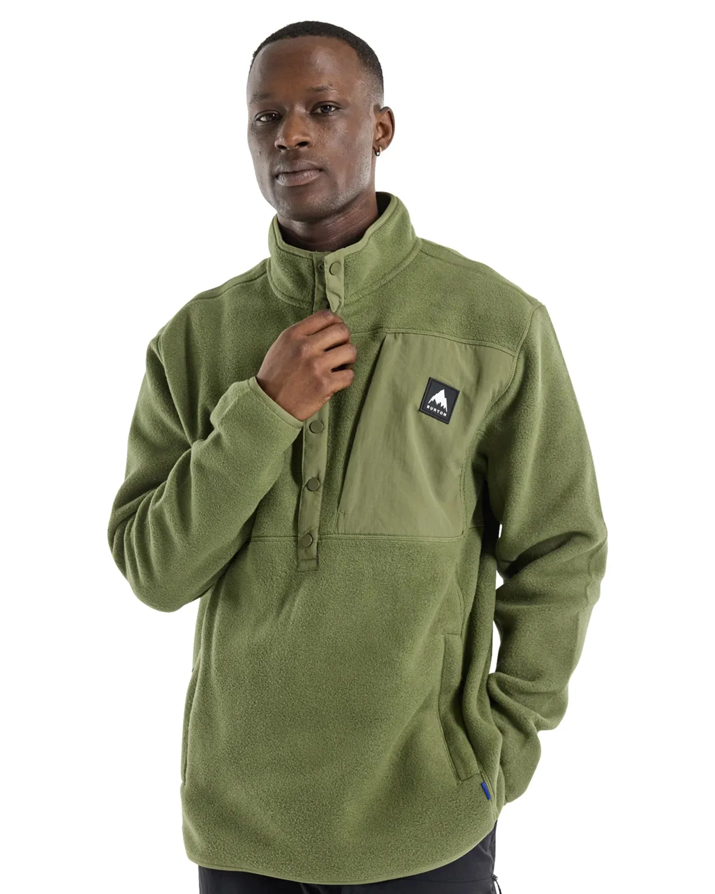 Burton Men's Cinder Fleece Pullover - Forest Moss