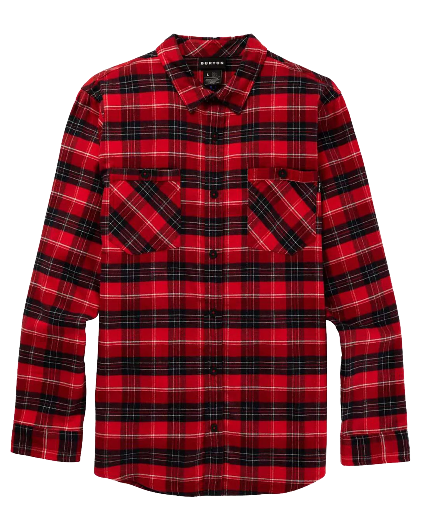 Burton Men's Favorite Long Sleeve Flannel - Tomato Bradley Plaid