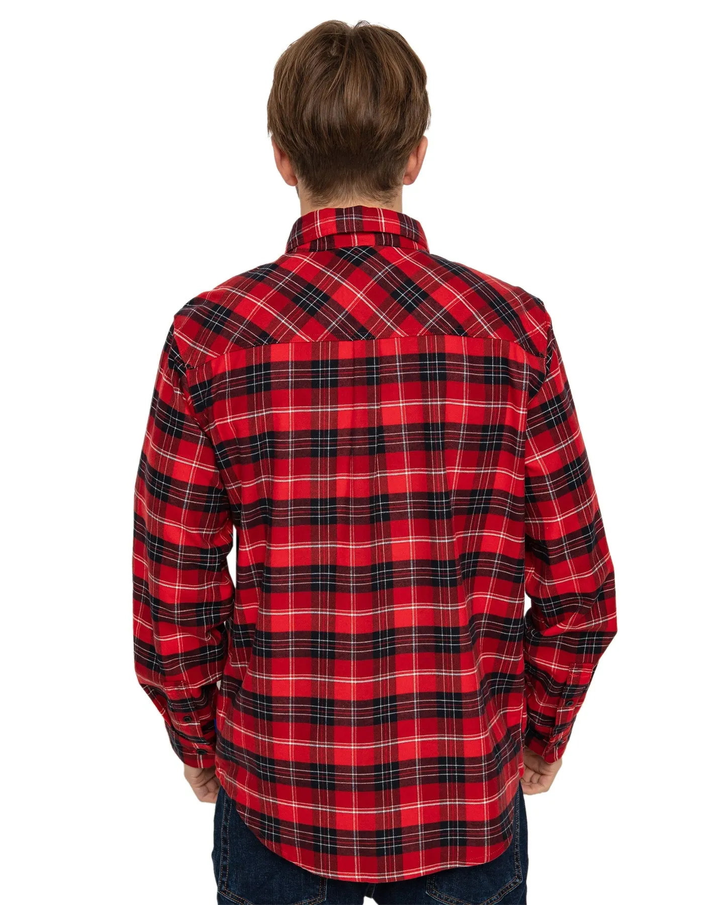 Burton Men's Favorite Long Sleeve Flannel - Tomato Bradley Plaid