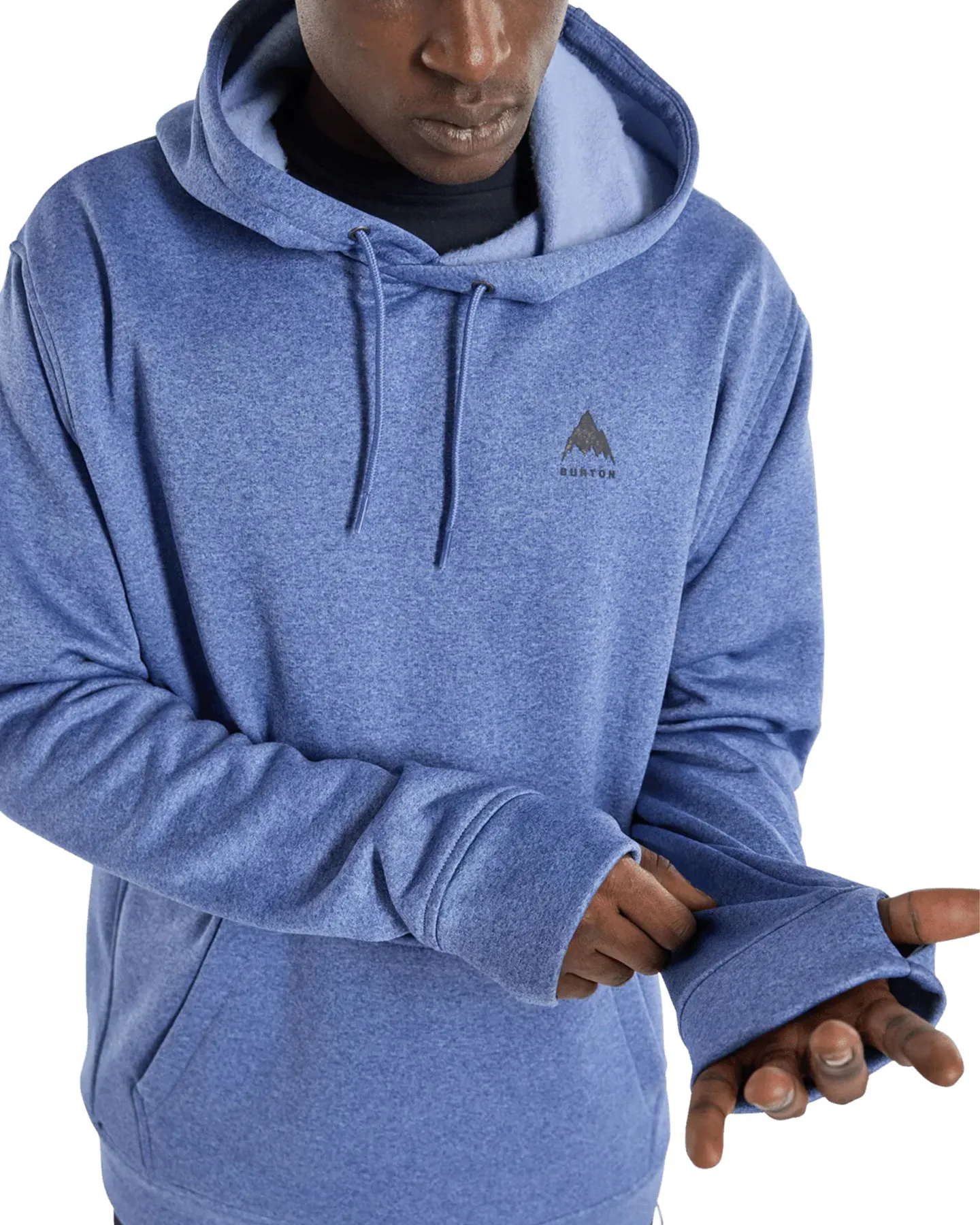 Burton Men's Oak Pullover Hoodie - Slate Blue Heather