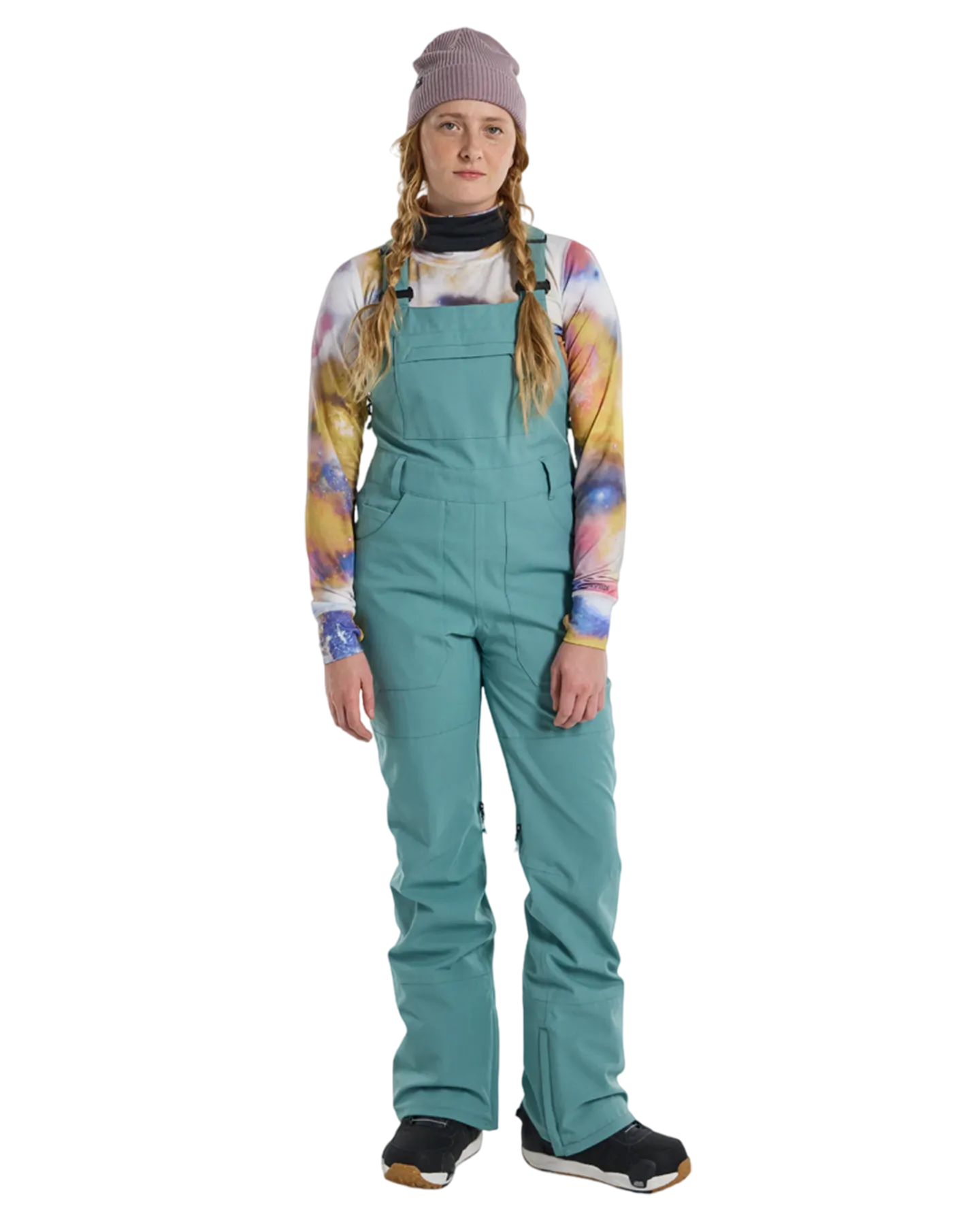 Burton Women's Avalon Stretch 2L Bib Snow Pants - Rock Lichen | Shop Snow Pants & Suits at Trojan Wake Ski Snow & Sn