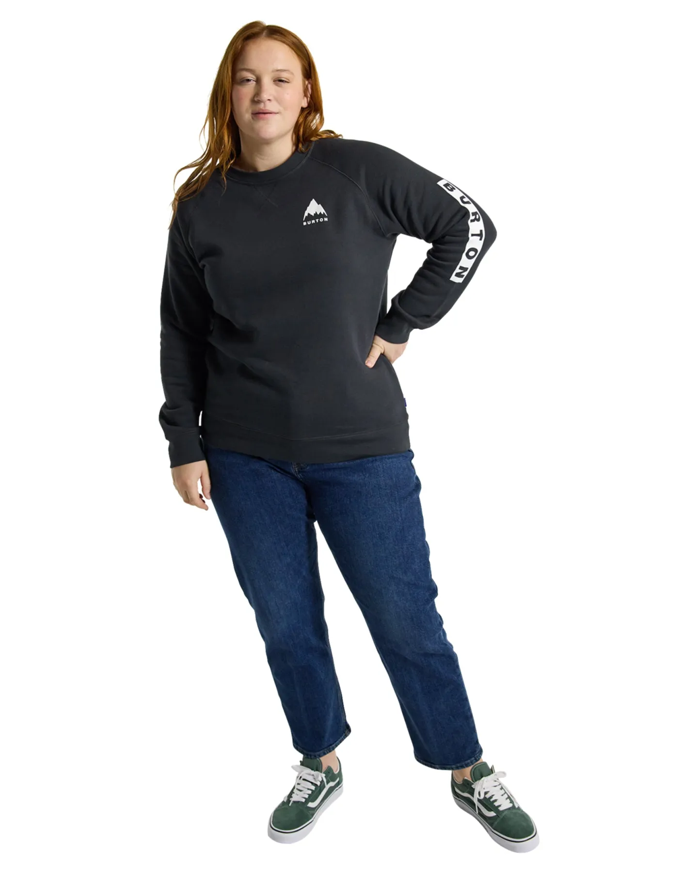 Burton Women's Elite Crewneck - True Black | Shop Clothing at Trojan Wake Ski Snow & Snow Skiers Warehouse