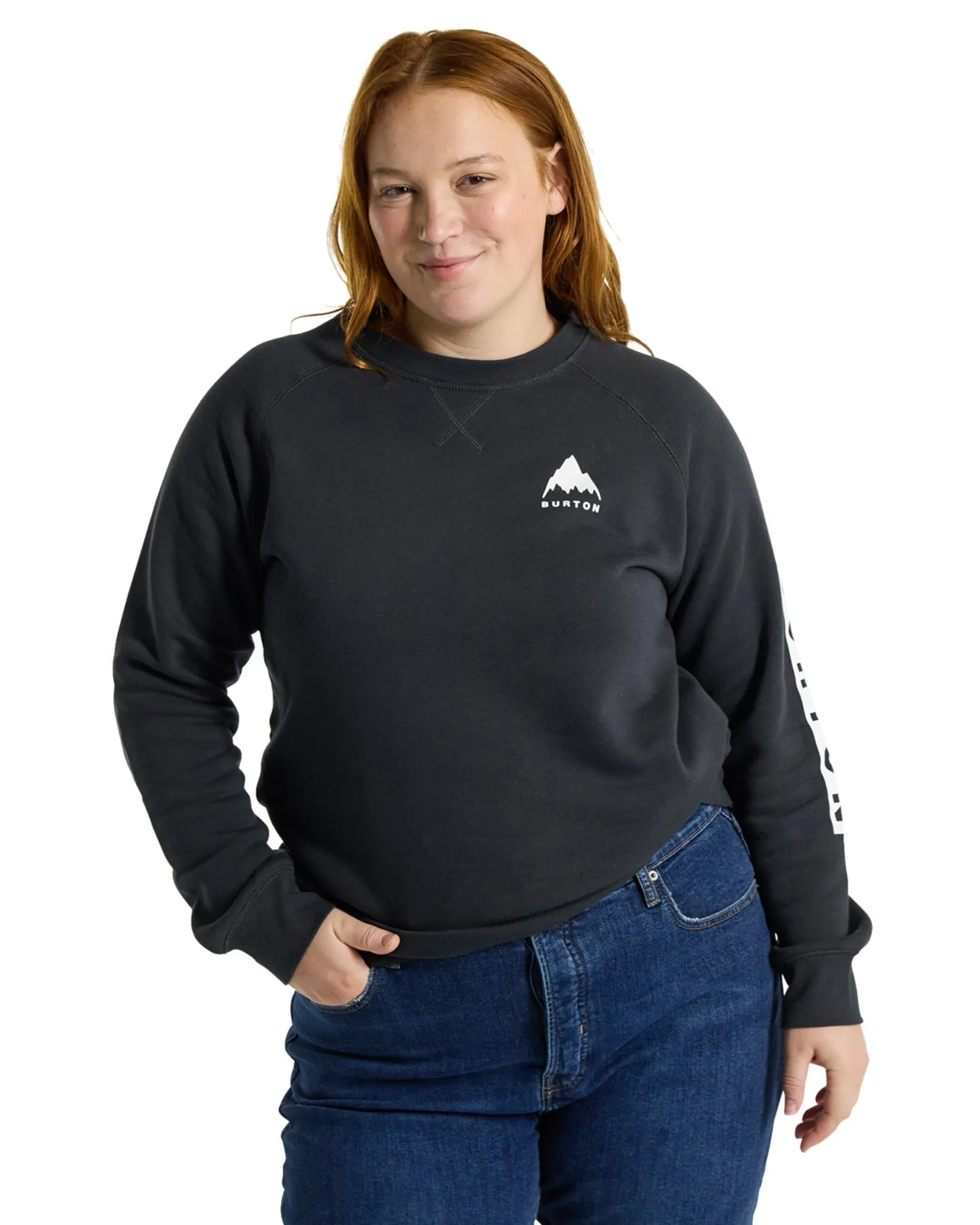 Burton Women's Elite Crewneck - True Black | Shop Clothing at Trojan Wake Ski Snow & Snow Skiers Warehouse