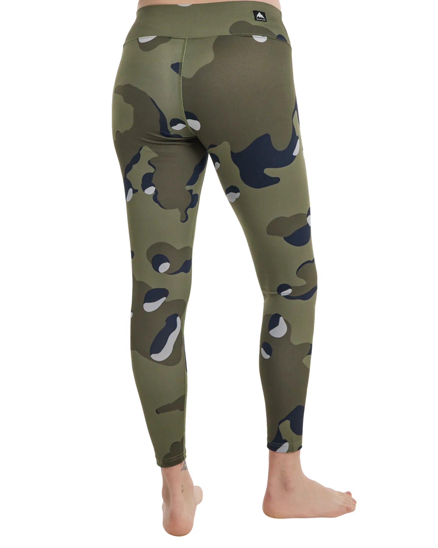 Burton Women's Midweight Base Layer Pants - Forest Moss Cookie Camo | Shop Long Johns at Trojan Wake Ski Snow & Snow Ski